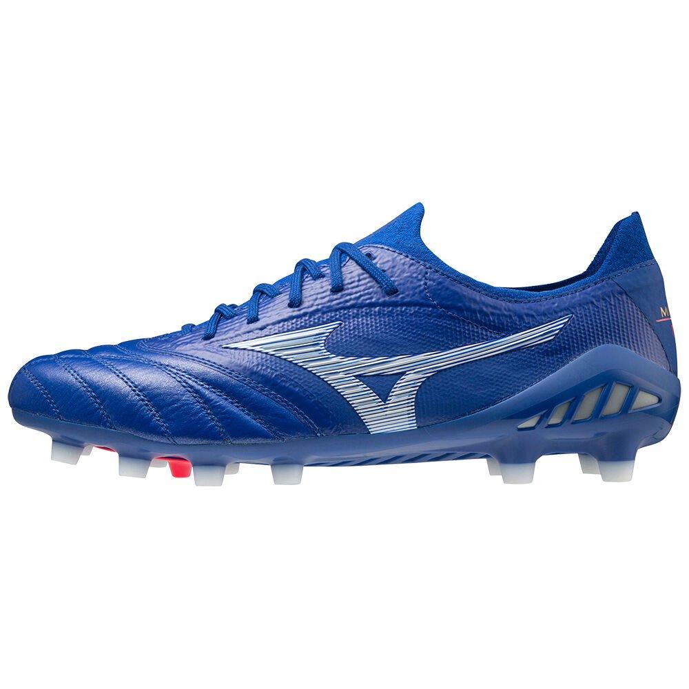 Men's Mizuno Football Boots Blue/White Morelia Neo 3 beta Japan Shoes - P1GA209025